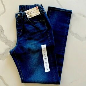 Uniqlo kids blue denim easy pants size 150 NWT